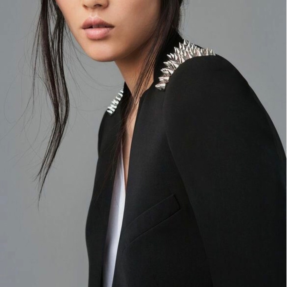 Zara Black Studded Women's Jacket